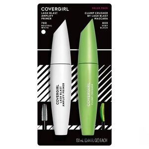 Covergirl Lash Blast Clump Crusher Mascara & Amplify Primer, Value Pack